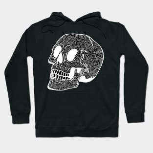 Skull Doodle (Black) Hoodie